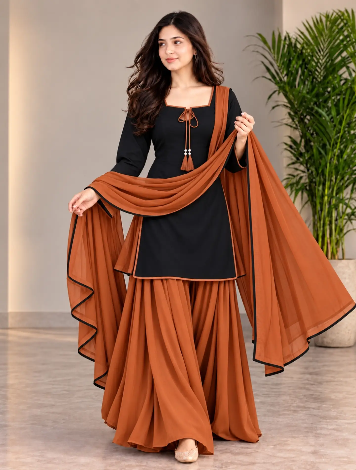 Elegant  Sharara Suit for Women – Stylish Ethnic Festive Wear
