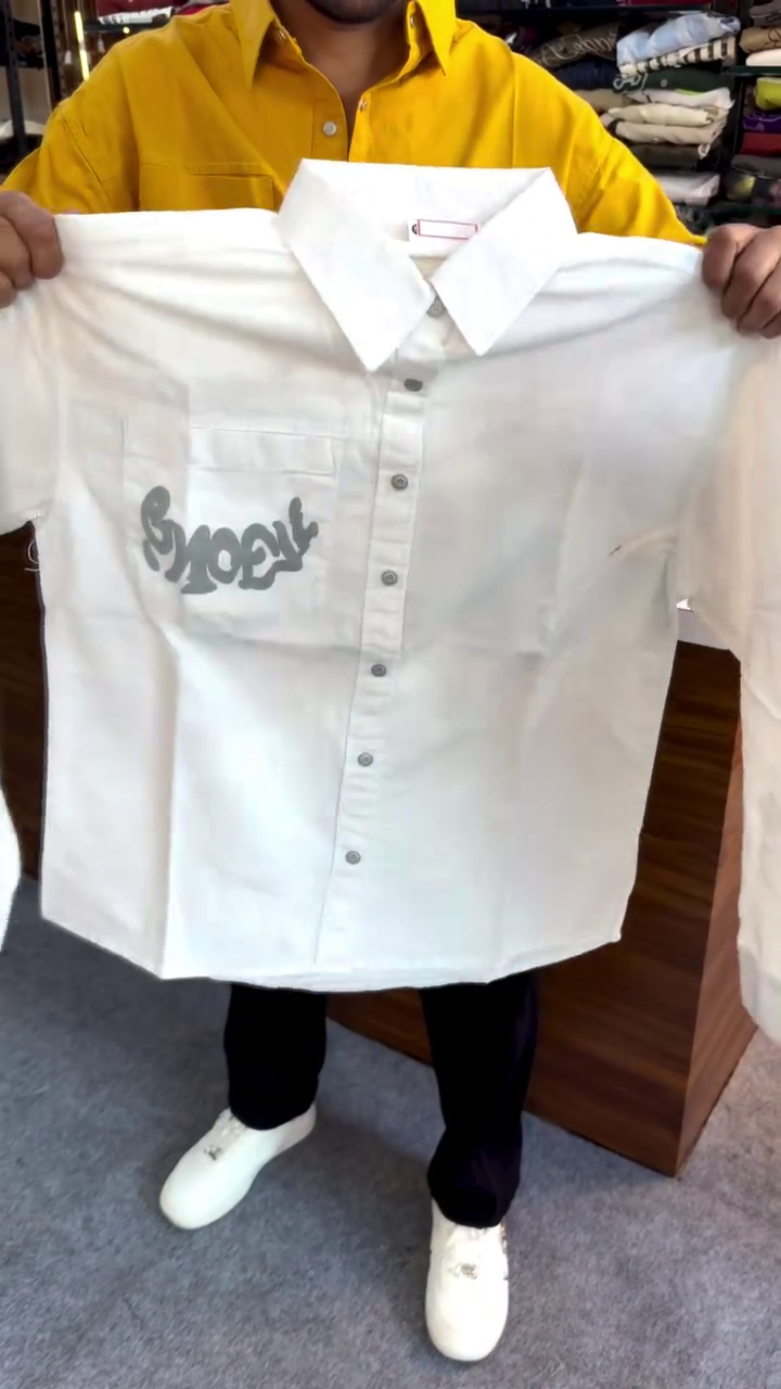 Stylish  Casual Shirt with Minimal Graphic Design